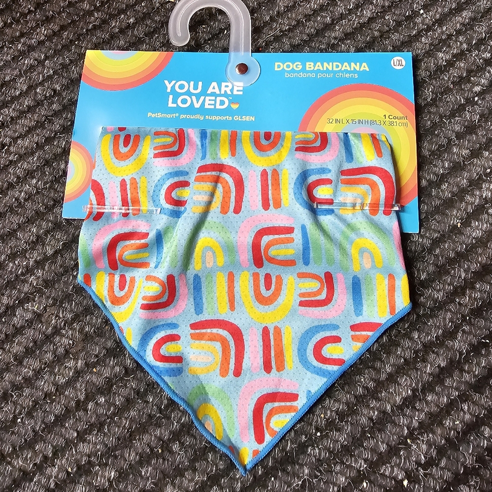 Rainbow Dog Bandana 2 for $10